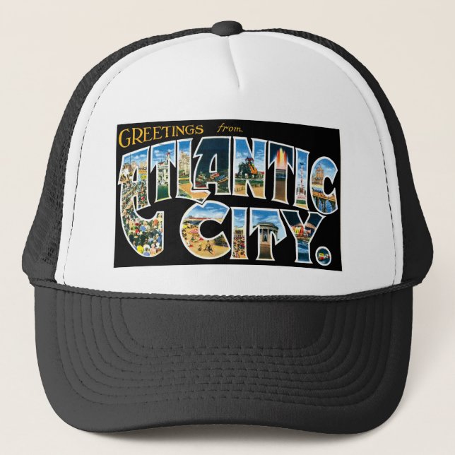Gorra De Camionero Saludos desde la Ciudad Atlántica (Anverso)