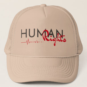 Gorra De Camionero Salvamento de los derechos humanos