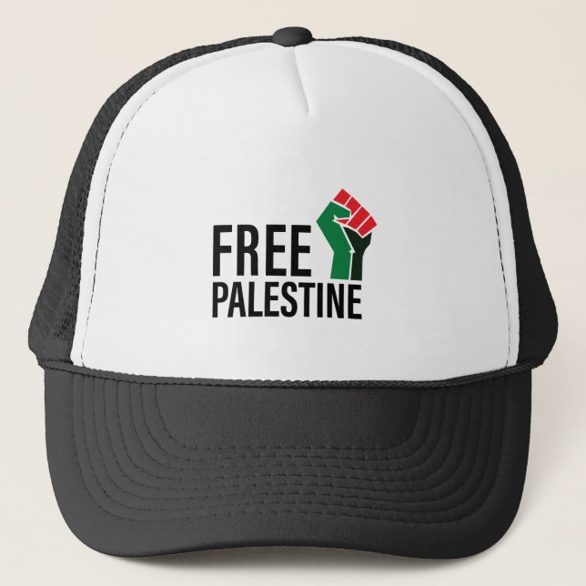 Gorra De Camionero Salvar a la humanidad, liberar a Palestina, (Anverso)
