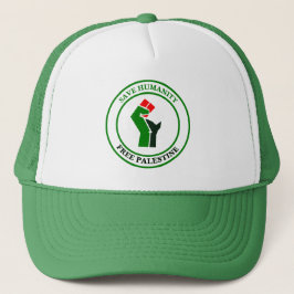 Gorra De Camionero Salvar a la humanidad, liberar a Palestina,