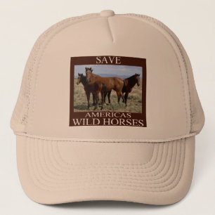 Gorra De Camionero Salvar a los caballos salvajes