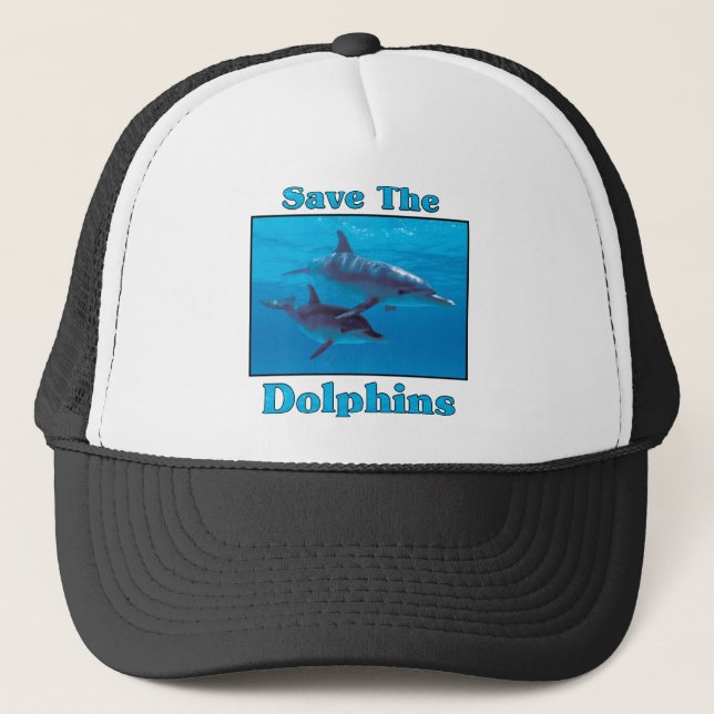 Gorra De Camionero Salvar a los delfines (Anverso)