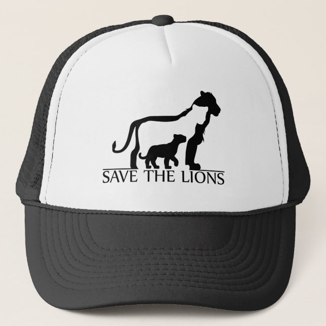 Gorra De Camionero Salvar a los leones (Anverso)