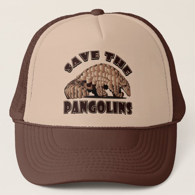 Gorra De Camionero Salvar a los Pangolines (Anverso)