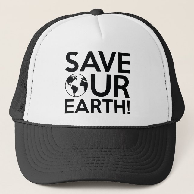 Gorra De Camionero Salvar a nuestra Tierra (Anverso)