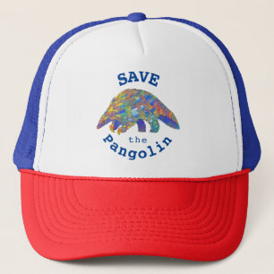 Gorra De Camionero Salvar el arte animal de la especie en peligro de