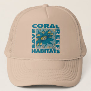 Gorra De Camionero Salvar los arrecifes de coral