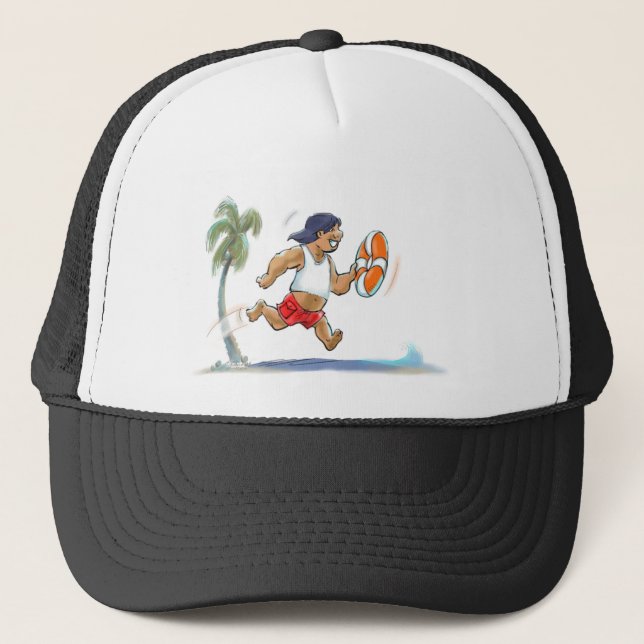 Gorra De Camionero salvavidas hawaiano (Anverso)
