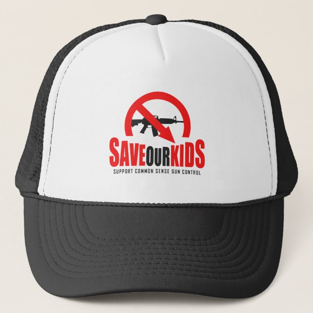 Gorra De Camionero Salvemos a nuestros hijos (Anverso)