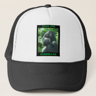 Gorra De Camionero Salven a los gorilas