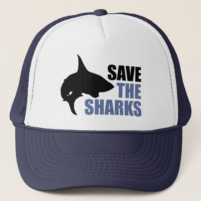 Gorra De Camionero Salven A Los Tiburones, Salven Las Multas (Anverso)