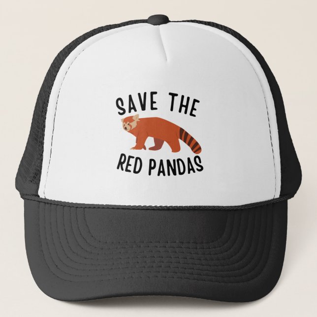 Gorra De Camionero Salven Los Pandas Rojos (Anverso)