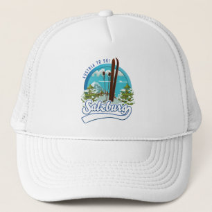 Gorra De Camionero Salzburgo austria para el logotipo de esquí.