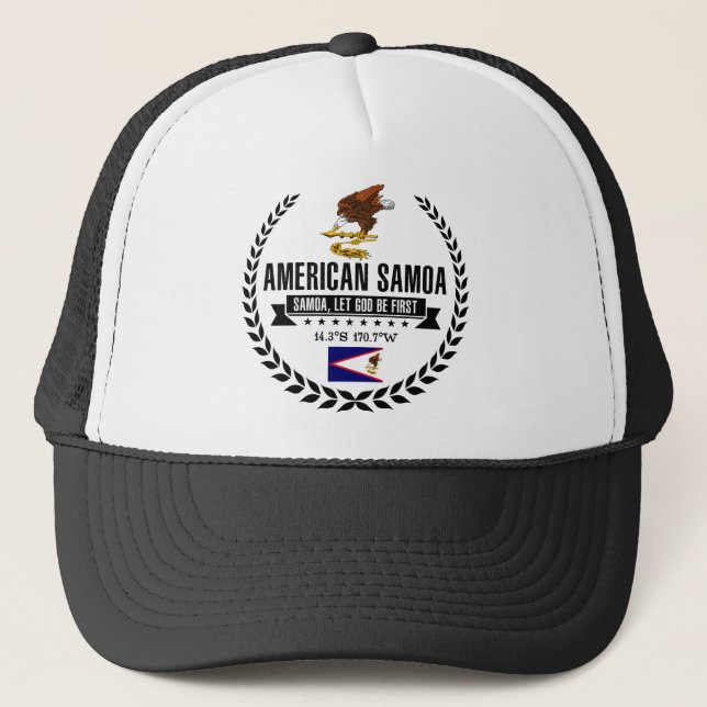 Gorra De Camionero Samoa Americana (Anverso)
