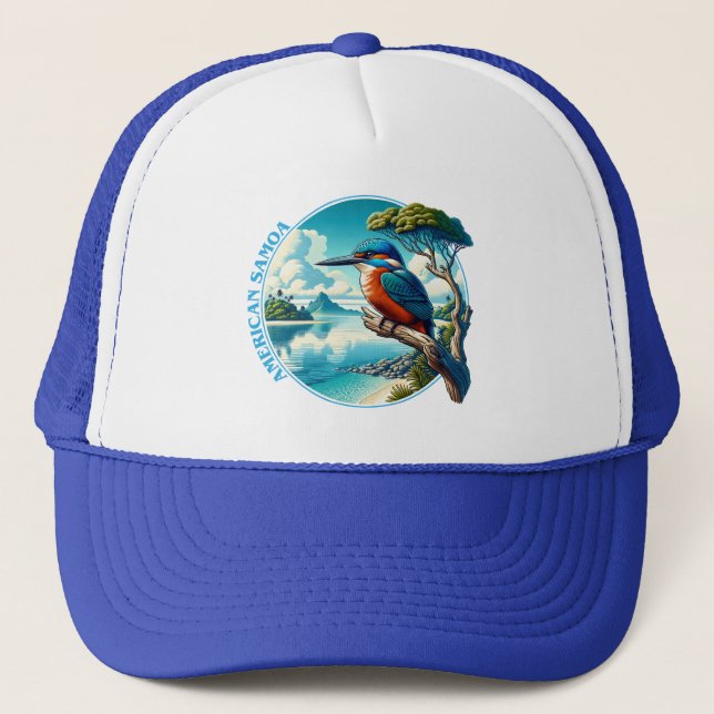 Gorra De Camionero Samoa Americana Sur Pacífico (Anverso)