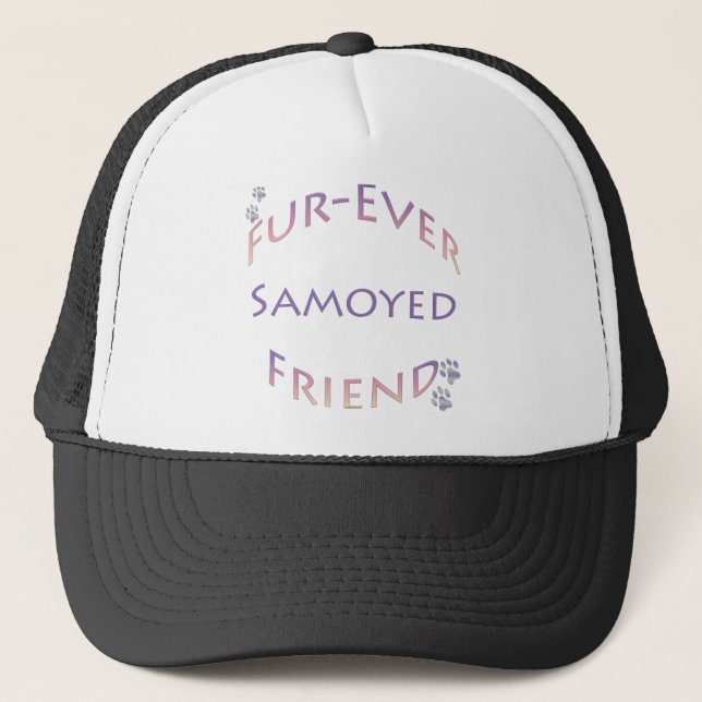 Gorra De Camionero Samoyed Furever Friend (Anverso)