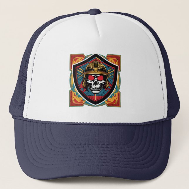 Gorra de camionero Samurái Guerrero (Anverso)