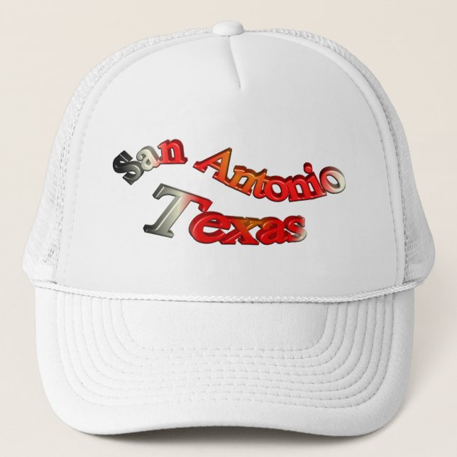 Gorra De Camionero San Antonio Tejas 3D (Anverso)