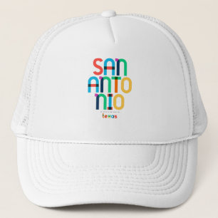 Gorra De Camionero San Antonio Texas mediados de siglo, Arte Pop,