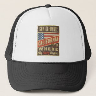 Gorra De Camionero San Clemente California