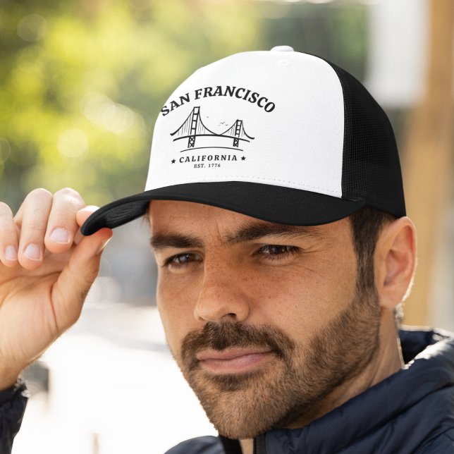 Gorra De Camionero San Francisco California Golden Gate Landscape (Subido por el creador)