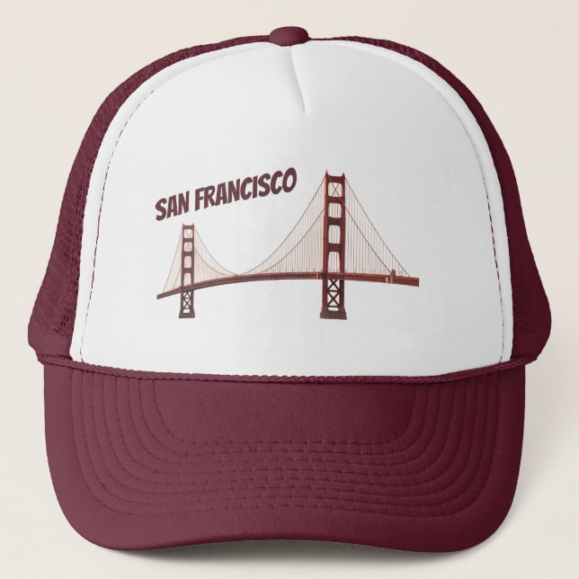 Gorra De Camionero San Francisco Puerta de Oro. (Anverso)