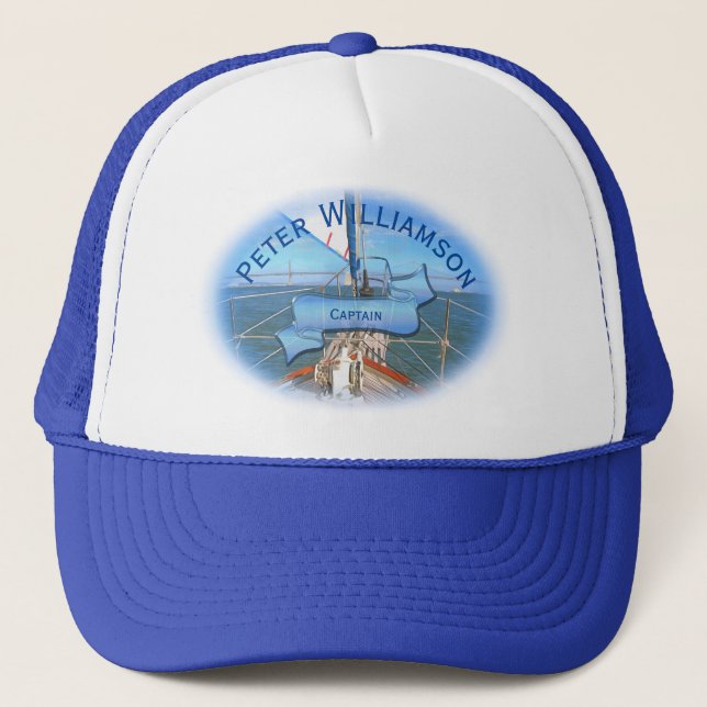 Gorra De Camionero San Francisco Sailing 0869 Capitán (Anverso)