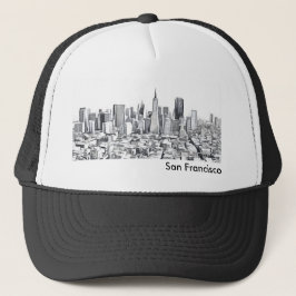 Gorra De Camionero San Francisco SF Citiscape