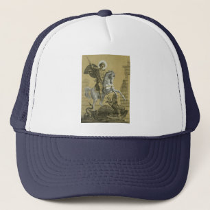 Gorra De Camionero San Jorge – Arte "Sunburst Gold" Premium
