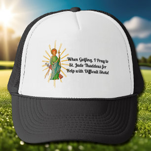 Gorra De Camionero San Judas Tadeo, invocado para tiros de golf difíc