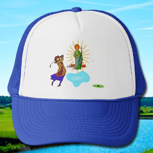 Gorra De Camionero San Judas Tadeo y golfista femenina intrépida