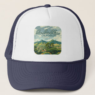 Gorra De Camionero San Luis Obispo SLO California Central Coast Retro