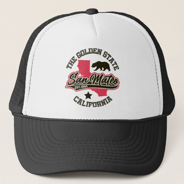 Gorra De Camionero San Mateo, California (Anverso)