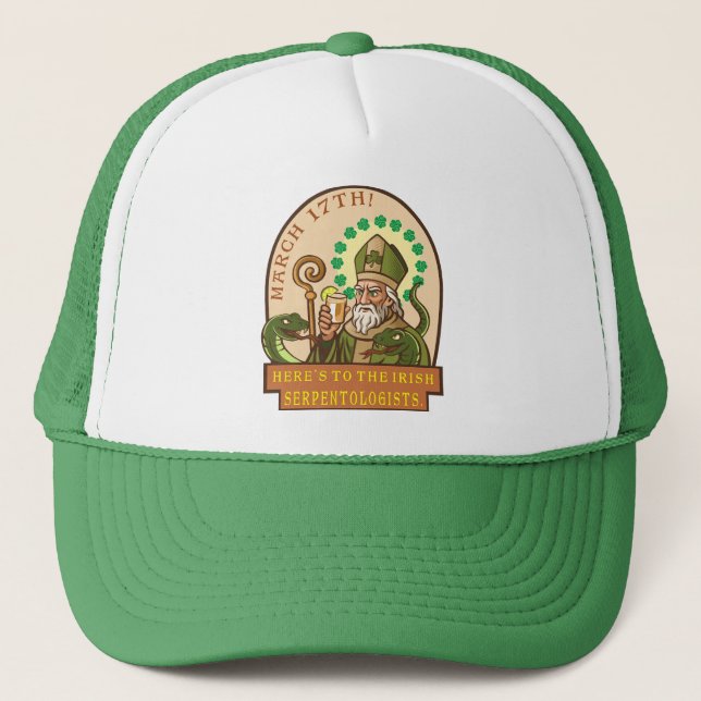 Gorra De Camionero San Patricio y las serpientes (Anverso)