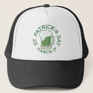 Gorra De Camionero san patricks cerveza verde angustiada