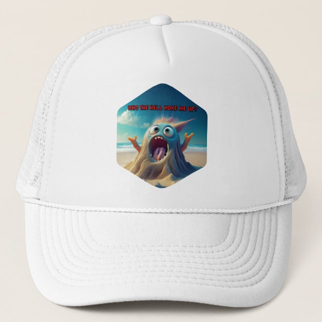 Gorra De Camionero Sandman Quiere Saber Quién Lo Despertó (Anverso)