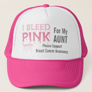 Gorra De Camionero Sangro el rosa para mi conciencia del cáncer de l
