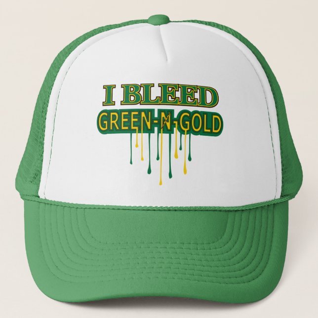 Gorra De Camionero Sangro oro de n del verde ' (Anverso)