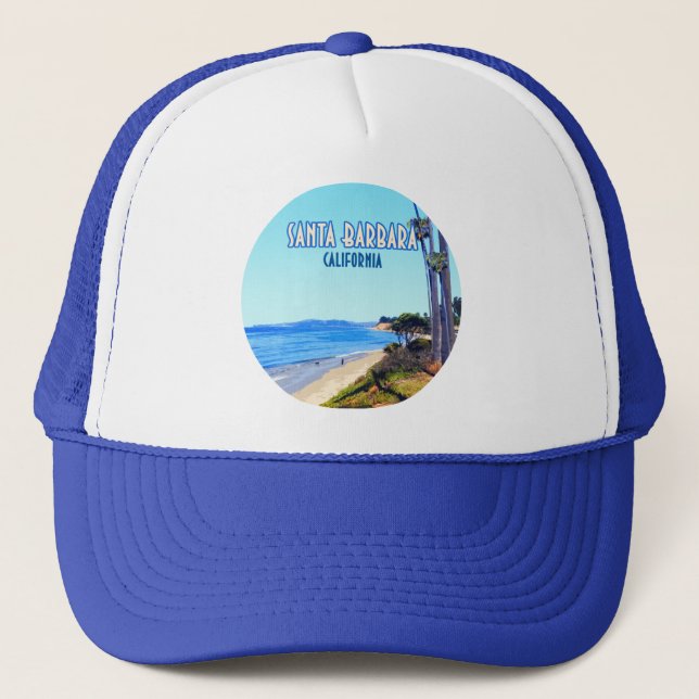 Gorra De Camionero Santa Barbara California Butterfly Beach Montecito (Anverso)