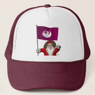 Gorra De Camionero Santa Claus Con Bandera De Phoenix AZ