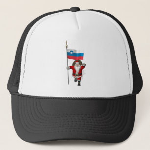 Gorra De Camionero Santa Claus Con El Fin De Eslovenia