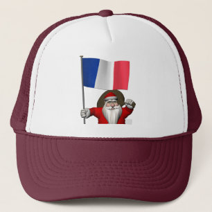 Gorra De Camionero Santa Claus Con El Fin De Francia