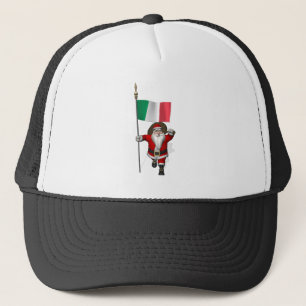 Gorra De Camionero Santa Claus Con El Fin De Italia