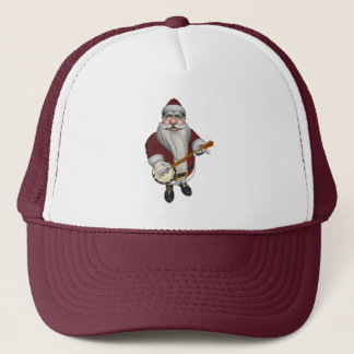 Gorra De Camionero Santa Claus jugando banjo
