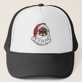 Gorra De Camionero santa claus negro secuenciado