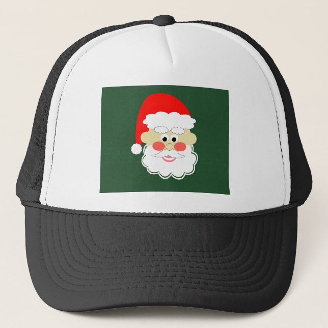 Gorra De Camionero santa claus personalizado rojo verde (Anverso)