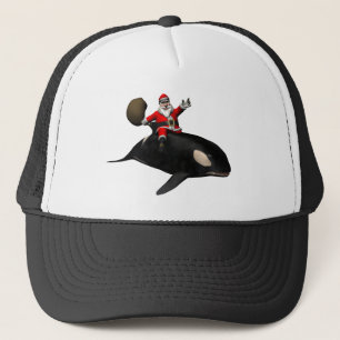 Gorra De Camionero Santa Claus Riding On Orca