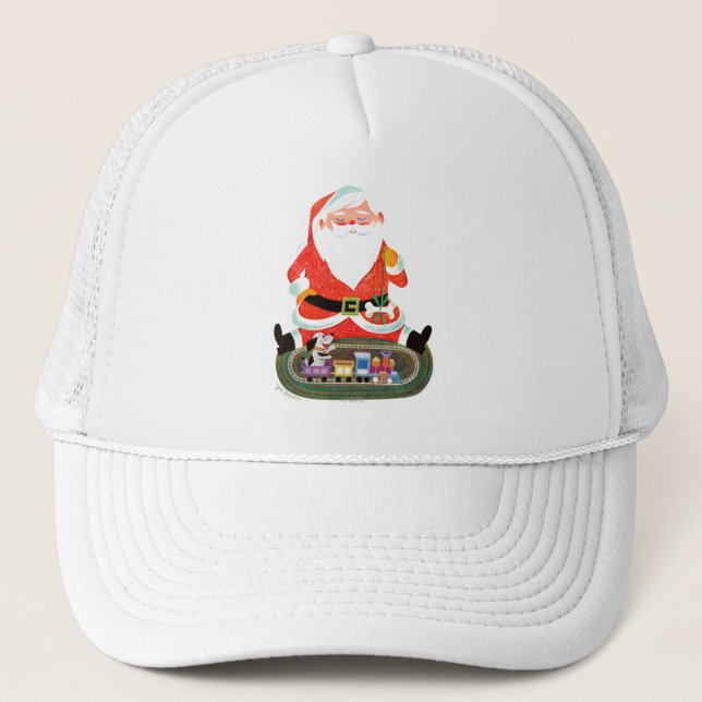 Gorra De Camionero Santa con el tren (Anverso)