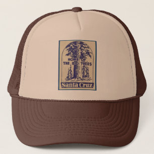 Gorra De Camionero Santa Cruz California - casera de los árboles