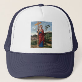 Gorra De Camionero Santa Elena con la Vera Cruz Arte Sagrado